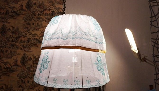 Как Обновить Торшер Напольный Своими Руками Фото Абажур из ткани
