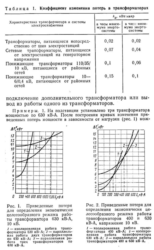 потери в трансформаторе