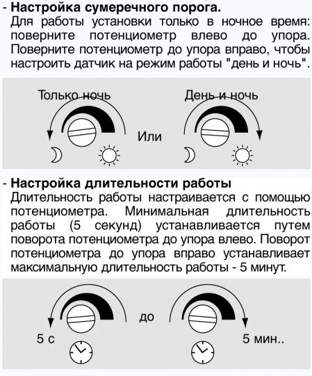 схема включения