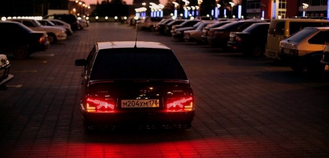 Задние фары ак-47 ваз 2114