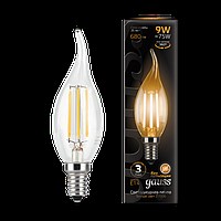 LED-C37-6W/WW+NW/E14/FR PLB01WH Лампа светодиодная. Форма «свеча», матовая. Серия Bicolor. Теплый бе