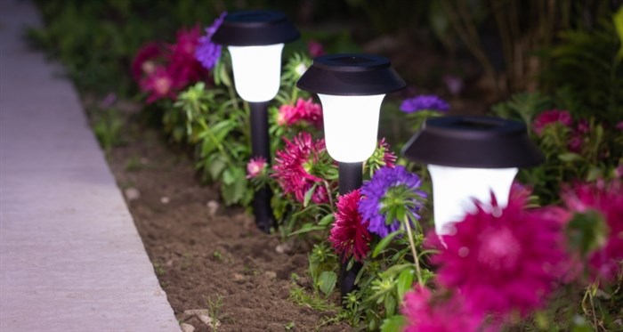 INBLOOM Фонарь садовый на солн. Батарее 9.5x39см 1.2V AAA NI-MH, 1LED*белый, пластик