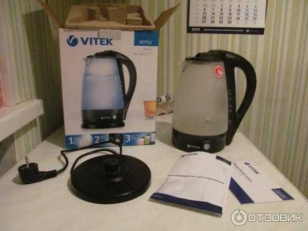 Электрический стеклянный чайник Vitek VT-1156 фото