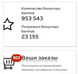 Полученные и потраченные бонусы. Программа лояльности