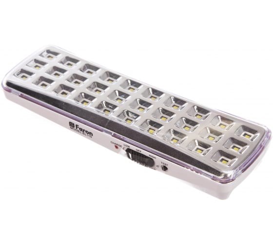 Аккумуляторный светильник 30LED, DC, белый Feron EL115 12668 1