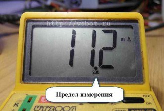 измеренный ток
