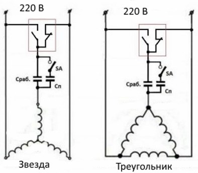 Подключение Трехфазного Двигателя к Однофазной Сети Звездой Особенности подключения