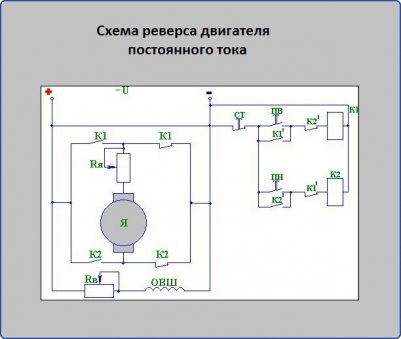 Изменить Направление Вращения Однофазного Двигателя с Конденсатором Косвенное включение