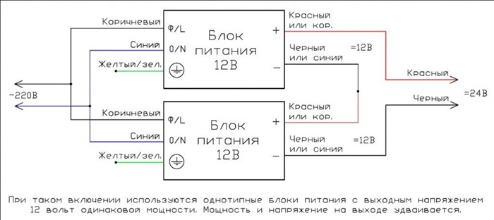 Электросхема подключения
