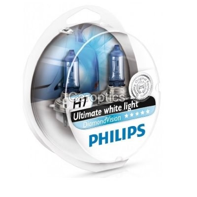Лампа H7 (55W) PHILIPS Diamond Vision 5000K для Автомобильные лампы, PHILIPS, 12972DV